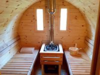Drevená sauna 4m