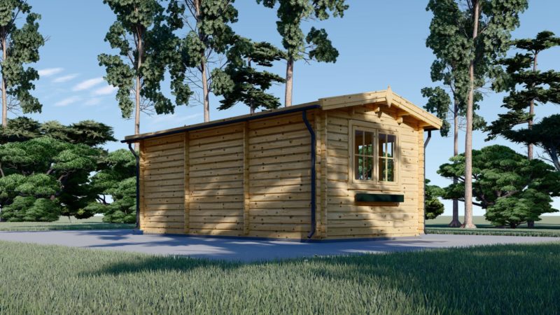 Drevený záhradný domček DUB 6m x 3m , 18 m² (44 mm)
