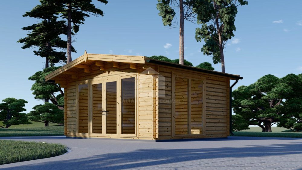 ARTA drevený záhradný domček (66 mm), 5x4 m, 20 m²